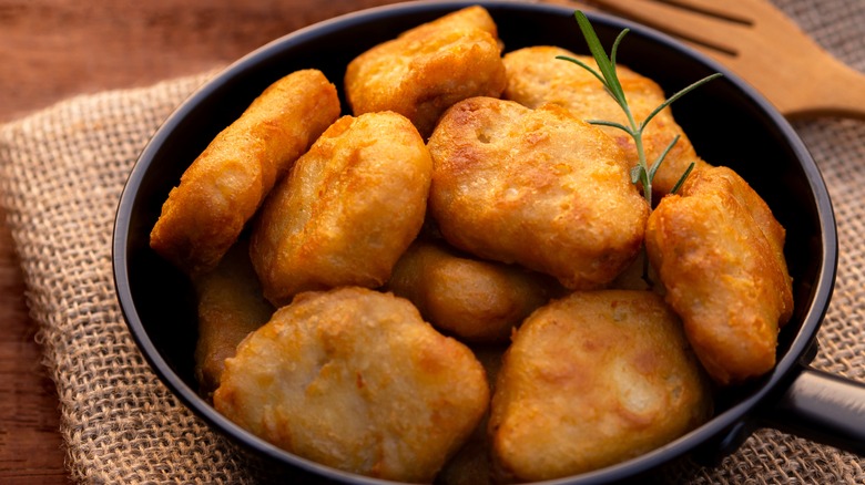 Plate of chicken nuggets