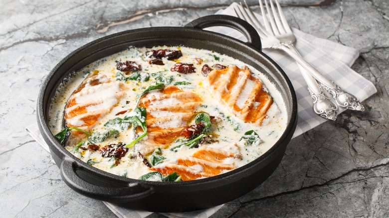 Marry me salmon skillet