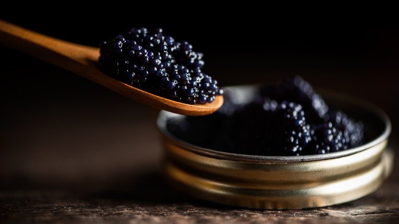 A tin of caviar