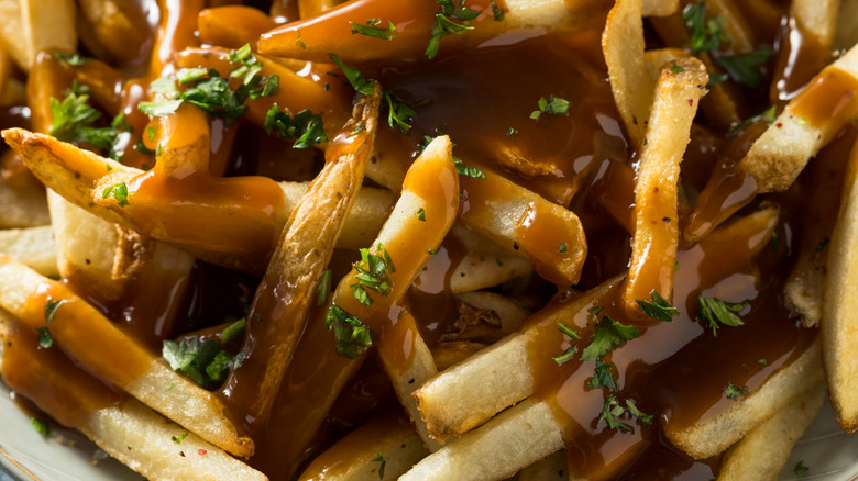 Fries covered in gravy