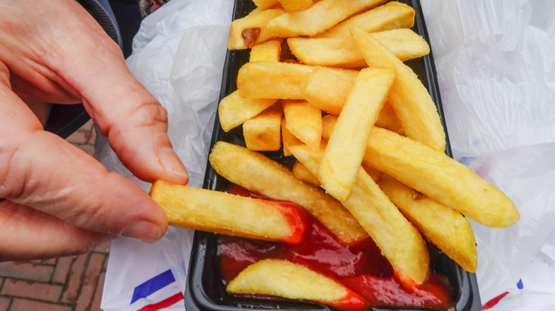 Dutch fries with Ketchup 