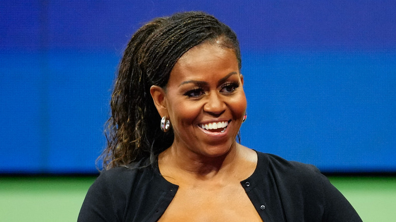 Michelle Obama smiling