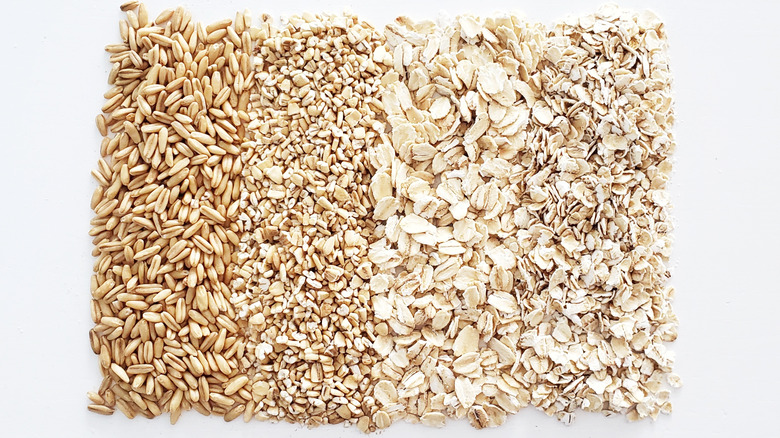 Four types of oats