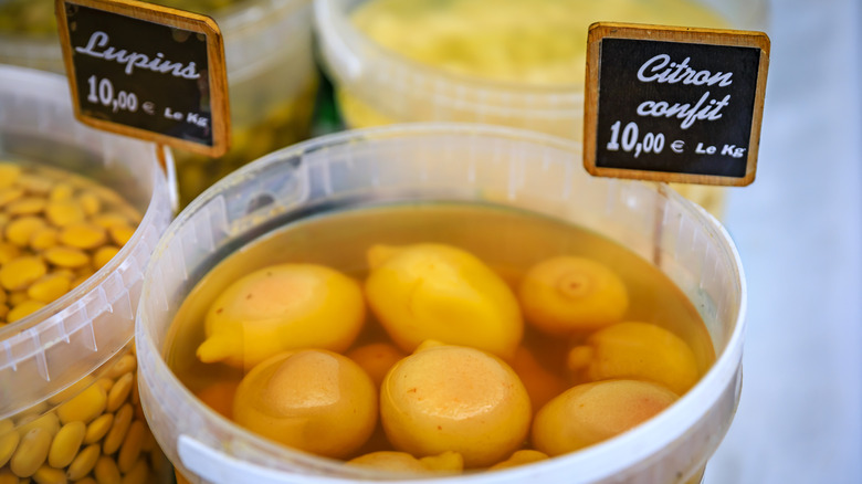 lemon confit in oil