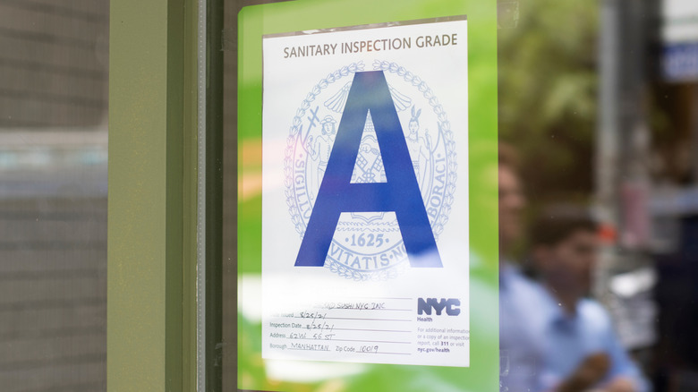 posted sanitary inspection: grade A