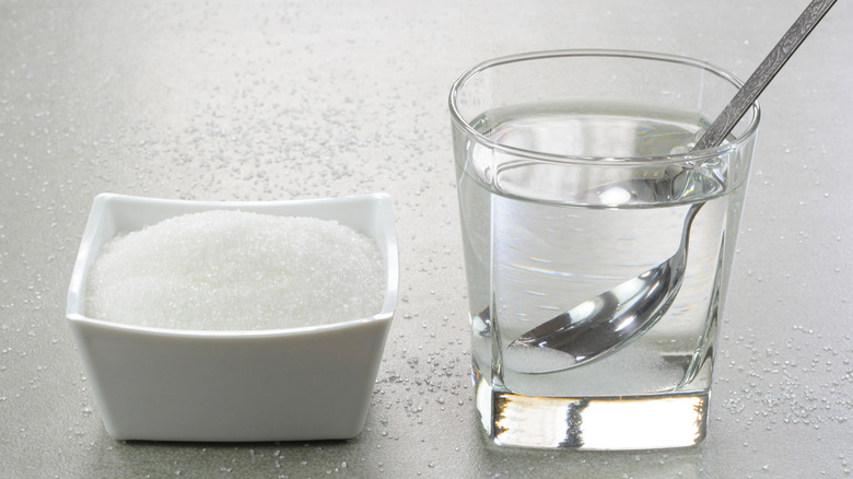 sugar and water for simple syrup