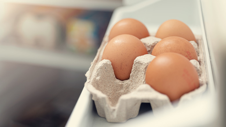 Eggs in the refrigerator