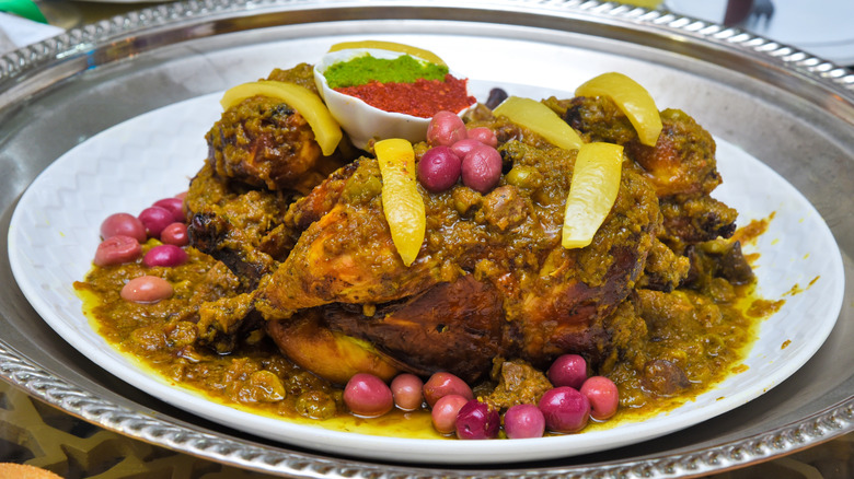 Moroccan chicken with preserved lemons