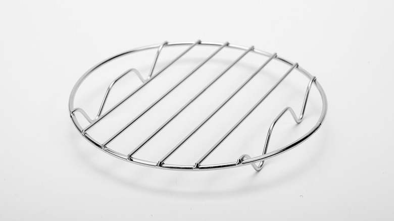 A wire steamer rack.