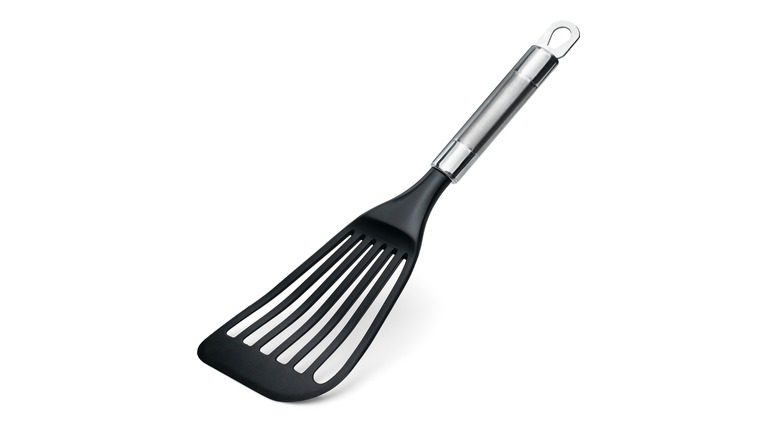 kitchen spatula on white background