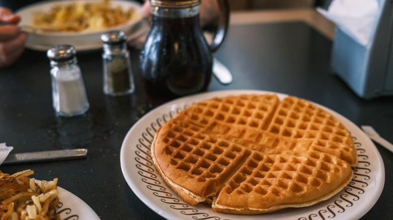 Waffle House waffle and other breakfast foods