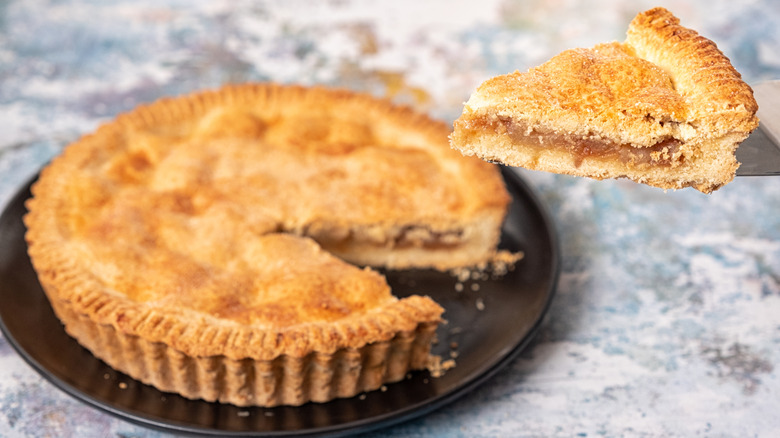 pie with slice taken out