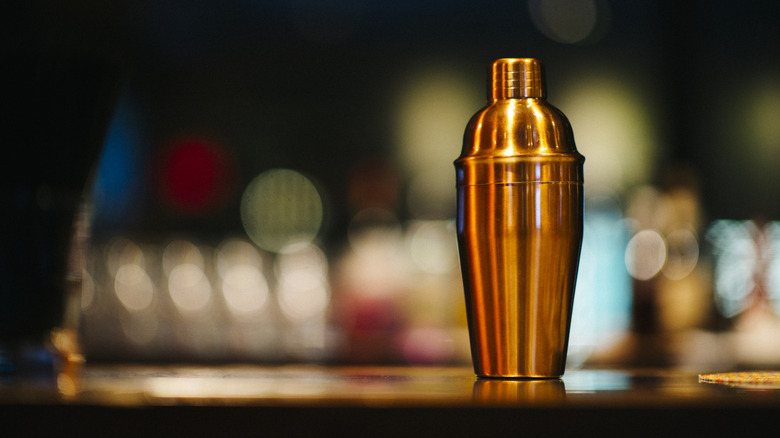 Copper martini shaker