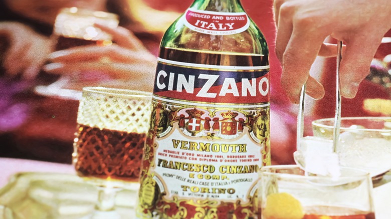 bottle of Italian vermouth