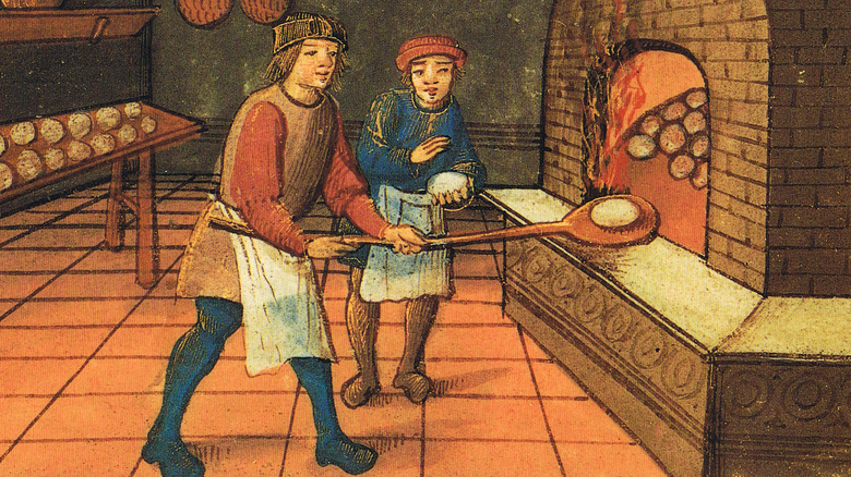 A bakery in medieval age.