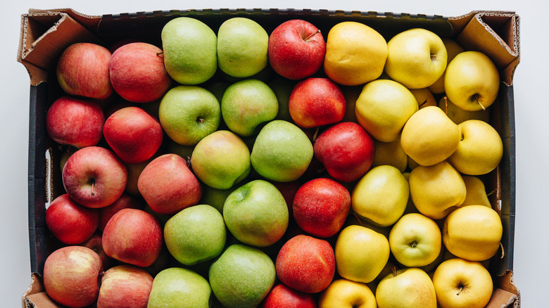 box of apples