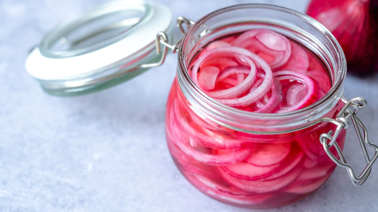 pickled red onions