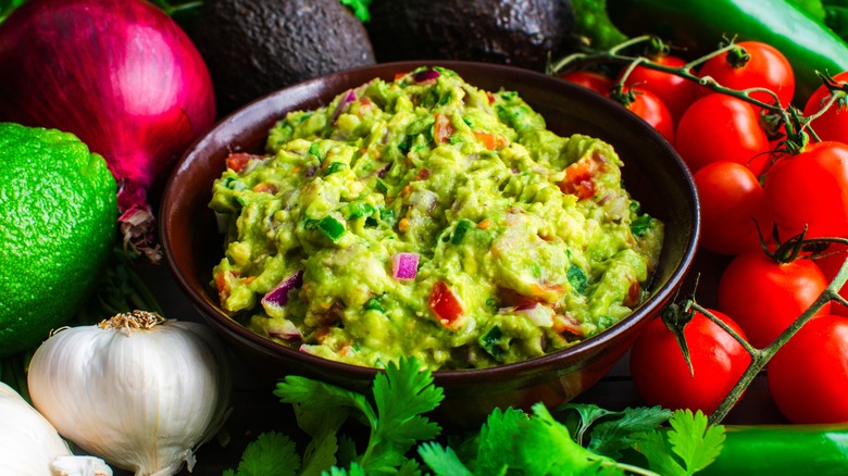 Bowl of guacamole