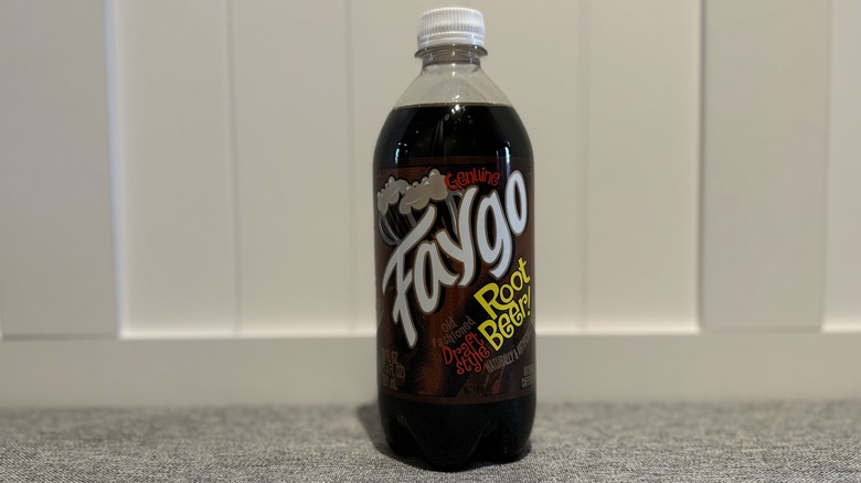 bottle of Faygo Root Beer