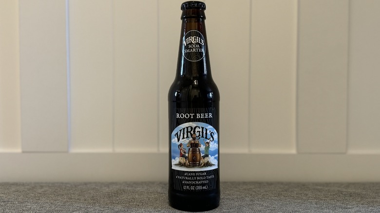 glass bottle of Virgil's Root Beer