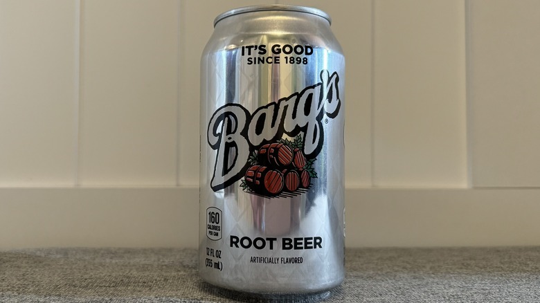 can of Barq's Root Beer