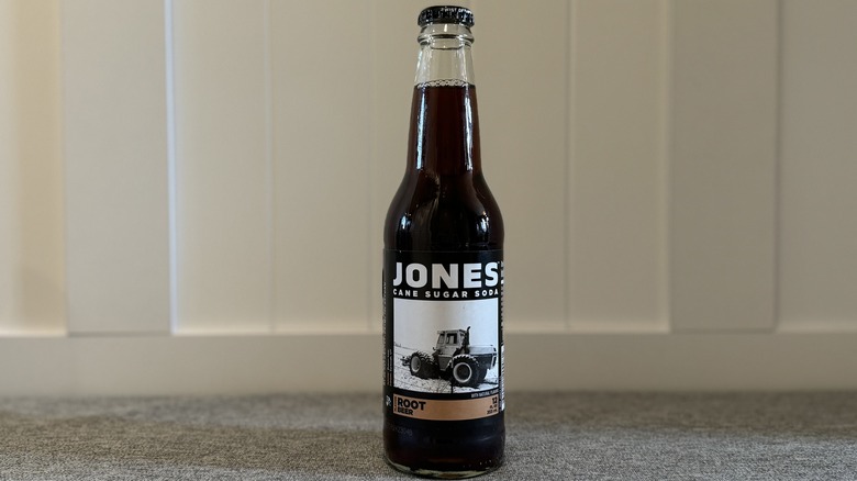 glass bottle of Jones Root Beer