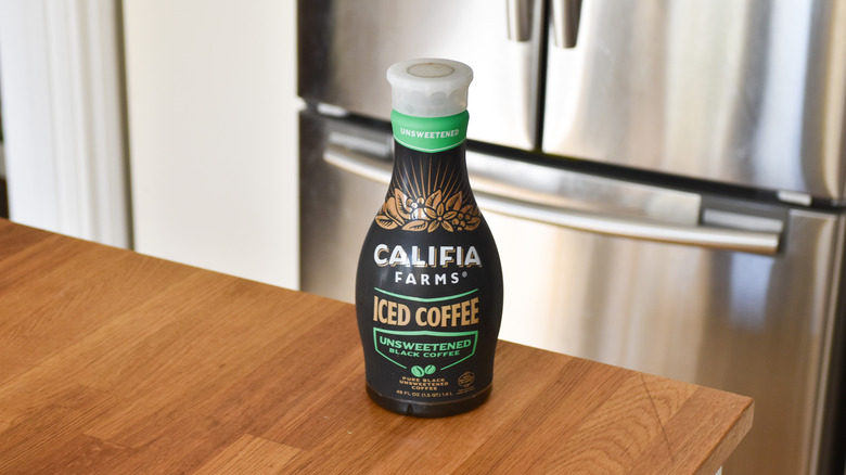 Bottle of Califia Unsweetened Iced Coffee 