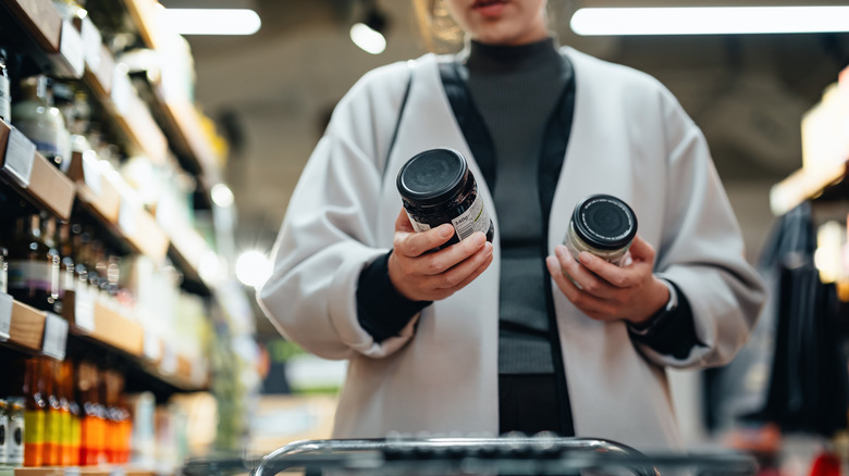 Person holding groceries