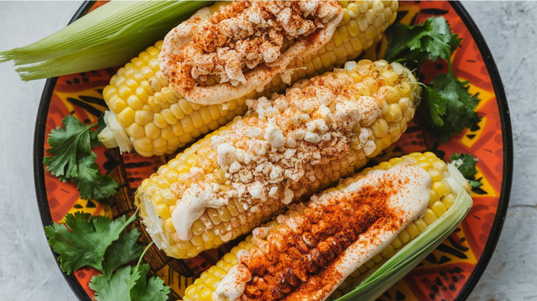 Elote Mexican street corn