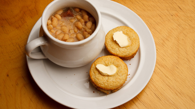 Pinto beans and cornbread