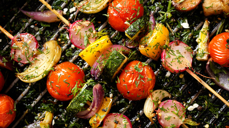 veggie skewers