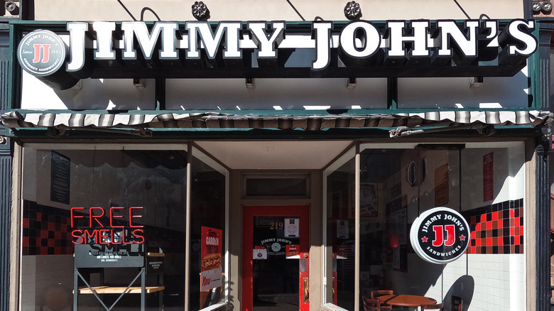 A Jimmy John's storefront