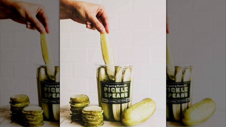 Jimmy John's pickle bucket