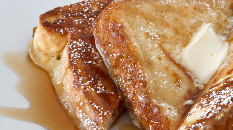 French toast with butter