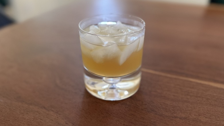 Whiskey sour on ice