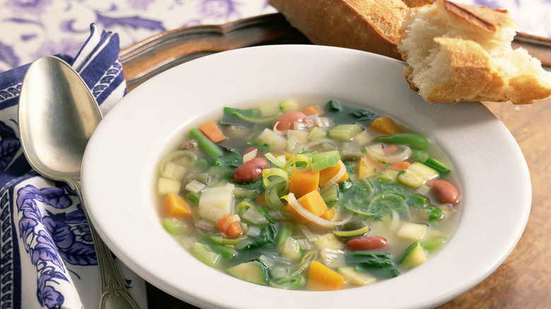 Vegetable and bean soup