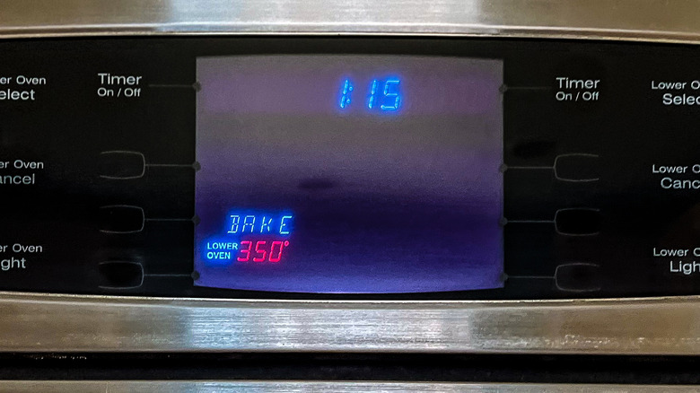 Oven preheated to 350 F