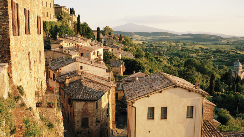 Tuscan rooftops of Montepulciano