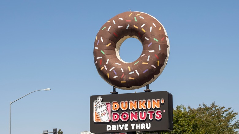 Dunkin sign