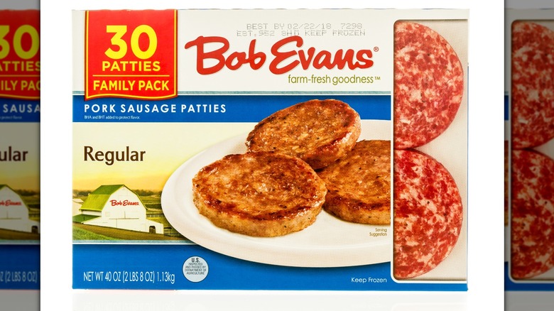 Package of Bob Evans sausages