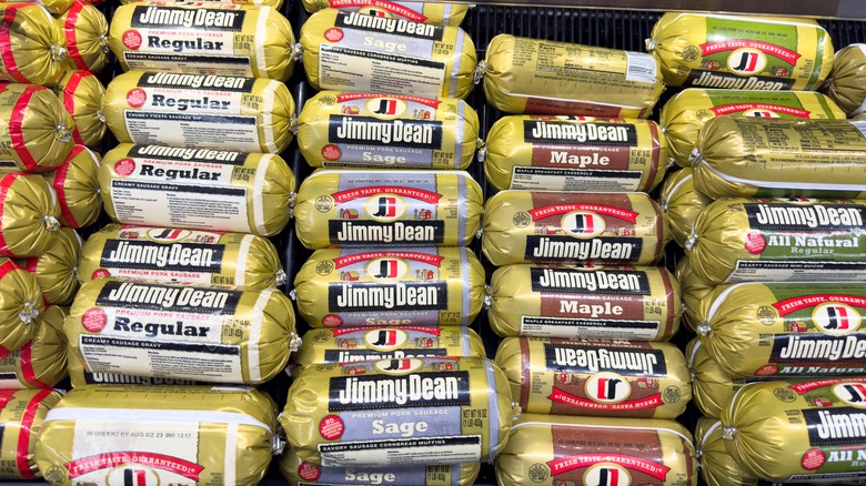 Assortment of Jimmy Dean sausages