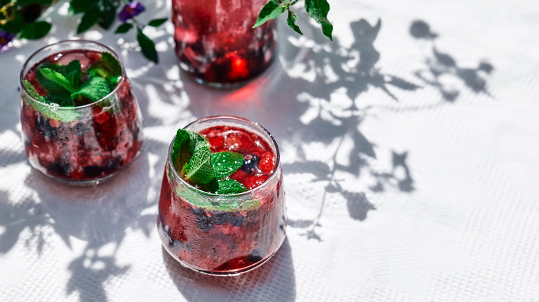 berry infused drinks