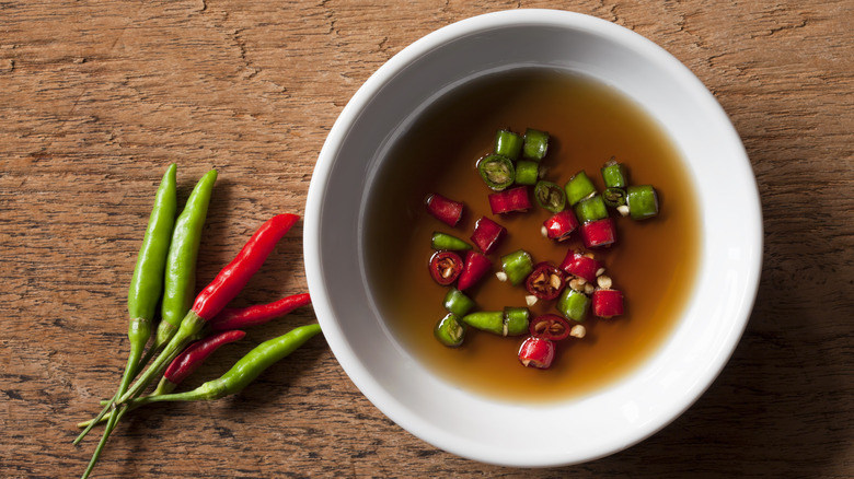 bowl of fish sauce