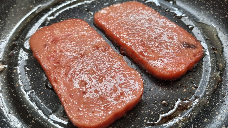 spam in frying pan