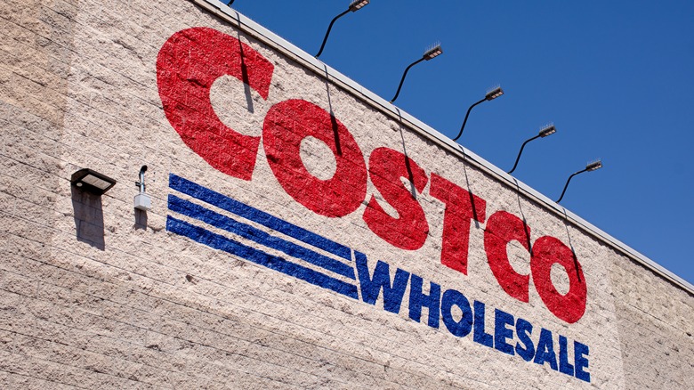 Costco wholesale store sign