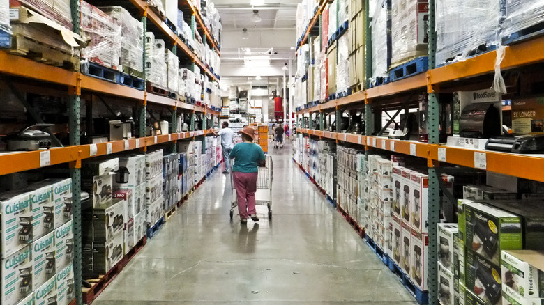 Woman shopping at Costco