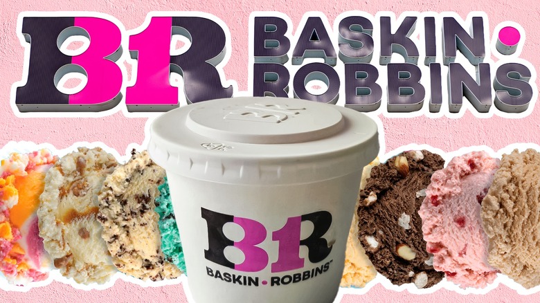 A collection of Baskin-Robbins ice cream