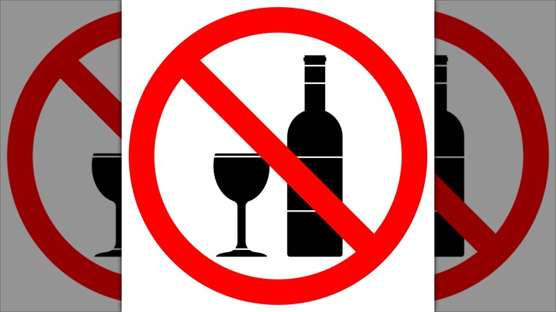 No alcohol sign