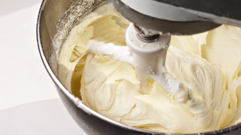 Frosting in stand mixer