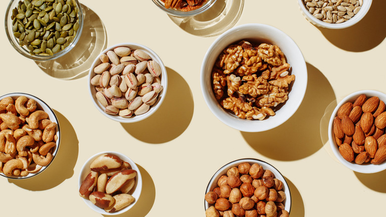 Bowls of nuts